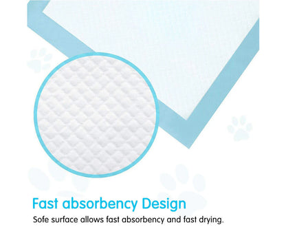 Blue 50Pcs Pet Training Pads 400/200 Puppy Dog Toilet Pee Indoor Super Absorbent 60X60Cm