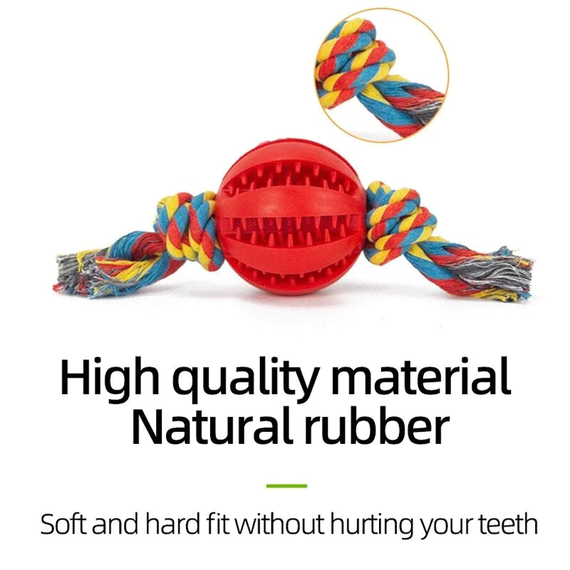 "Get It Today! Interactive Dog Chew Toy Ball - Fun & Dental Care in One!"