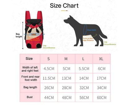 Legs Out Front-Facing Pet Carrier Backpack for Small Medium Dogs, Hands-Free Cat Travel Bag for Walking Hiking Bike and Motorcycle (S)