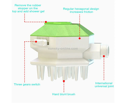 Pet Shower Brush Nozzle Comb Pet Shower(Lake Blue)