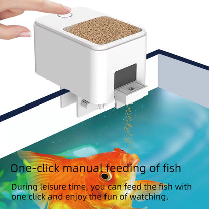 100ML Large Capacity Fish Feeder Mobilephone APP Control Wifi Intelligent Timing Automatic Feeder Aquarium Goldfish Feeder