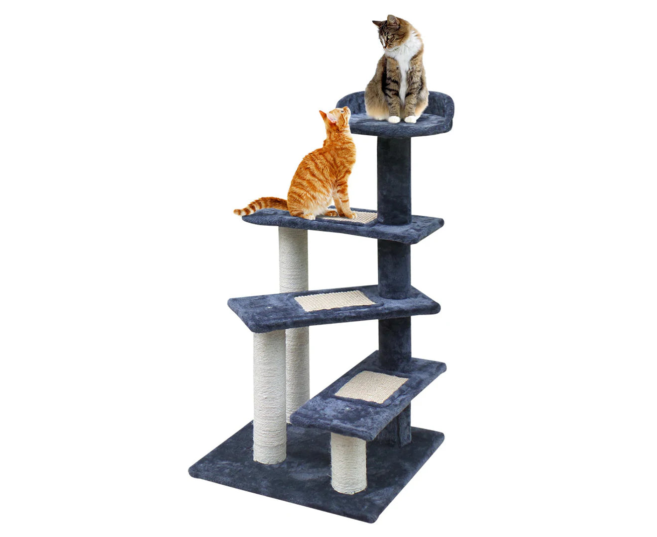 I.Pet Cat Tree 100Cm Scratching Post Scratcher Tower Wood Condo House Trees Bed