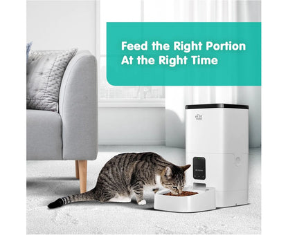 Petscene 6L Automatic Pet Feeder Wi-Fi Enabled Smart Dog Cat Feeder with App Remote Control